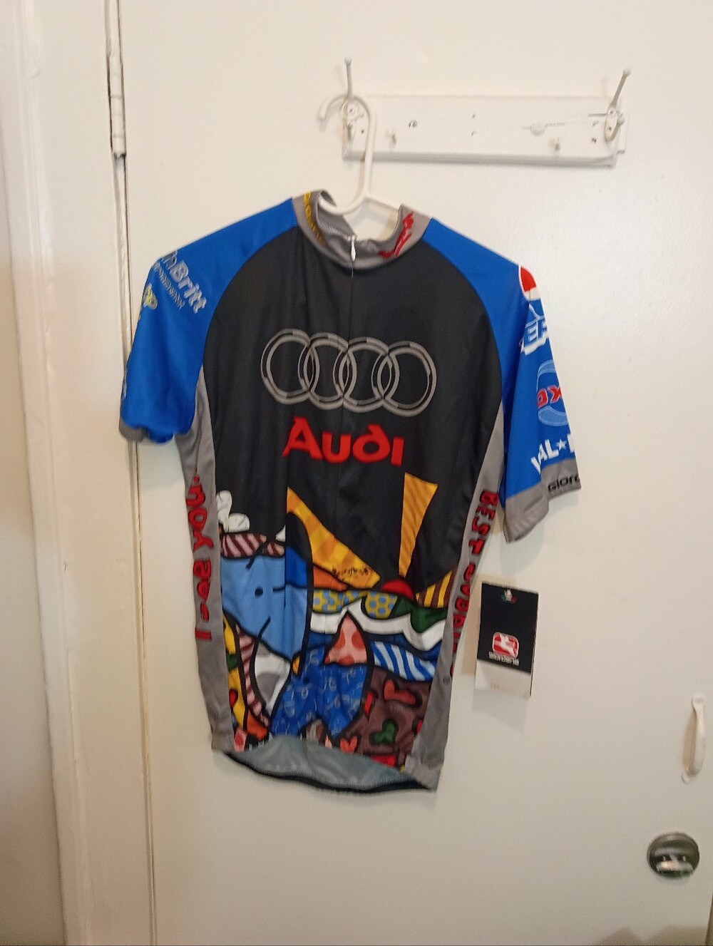 Vintage Giordana Best Buddies Cycling Jersey Romero Britto M New Display